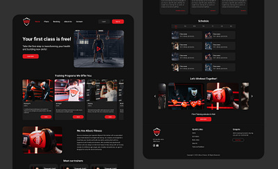 Fitness/Gym Website app branding design graphic design ui ux