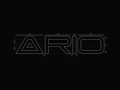 ARIO Logo Design - Logo Construction graphic design logo logo construction logo design logo grid minimalist logo modern logo