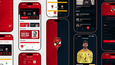 AlAhly FC | Mobile Application app application branding design fc football graphic design soccer ui ux