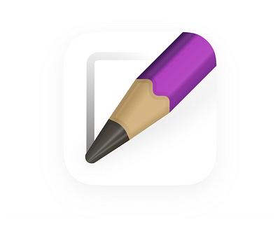 Icon for pencil apple branding design figma flat icon illustration logo png svg ui vector