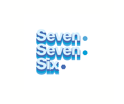 Seven Seven Six artwork branding design graphic design illustration logo vector