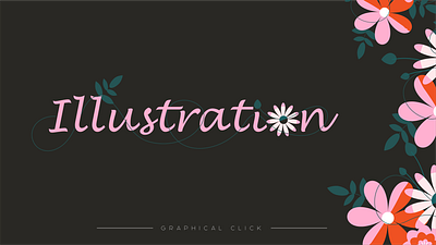 Beautifull flower illustration adobe illustrator botanical design floral flower flower illustration graphic design illustration orange flower pink flower vector