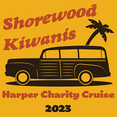 Shorewood Kiwanis Harper Charity Cruise 2023 Shirt Design adobe illustrator branding design graphic design logo shirt design