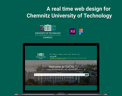 Research website of Technical University of Chemnitz german univeristy website icon design research website university website ux and ui website design website design inspiration