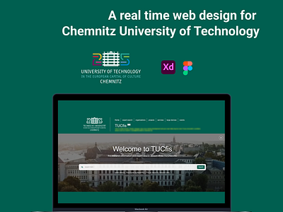 Research website of Technical University of Chemnitz german univeristy website icon design research website university website ux and ui website design website design inspiration