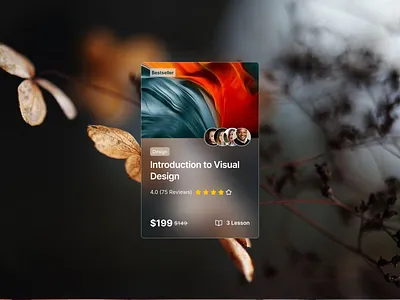 Course Card Design exploration clean ui component course card design minimal ui product design ui user experience userinterface website website design