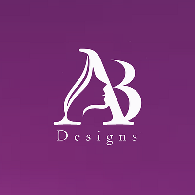 Simple and Elegant Monogram Logo Design for AB Design branding logo ui