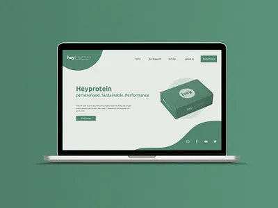 Heyprotein Landing page Design body building digital agency ecommerce food health care homepage interface landing page medical optimization pharmacy protein running squarespace startup supplement ui ux uiux website design wellness