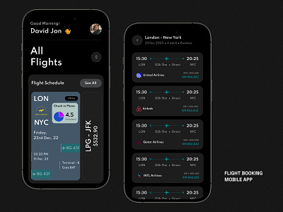 Flight Booking App app app design booking app flight booking app landing page mobile app trendy design ui ux