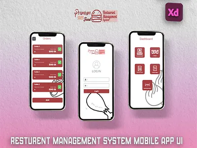 Restaurant Management System UI Design android app ui ui ux