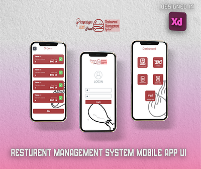 Restaurant Management System UI Design android app ui ui ux