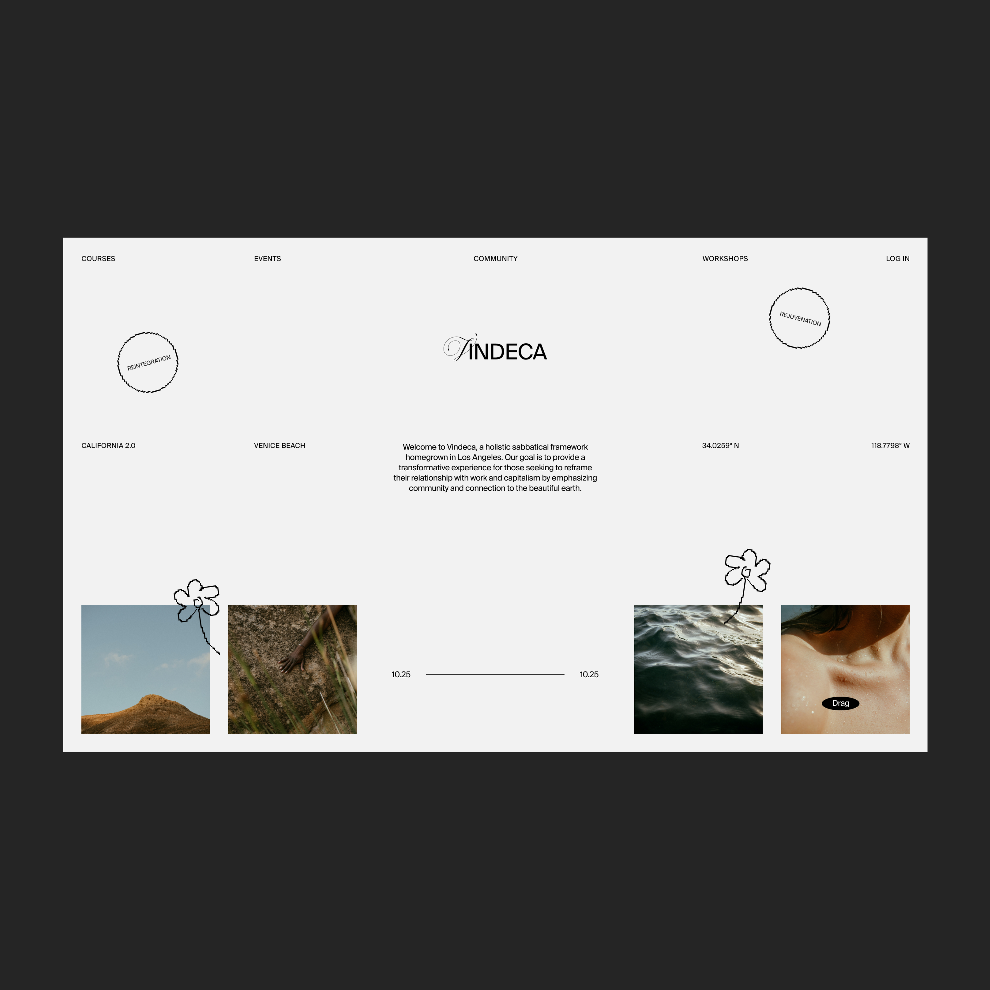 Sabbatical Hero black and white branding dashboard design ecommerce editorial grid healing health hero home homepage mental health minimal type typographic ui work