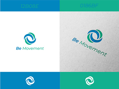 Be Movement logo branding circal logo logo logo design motivation logo movement logo