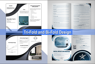 Folding Brochures bi fold brochure design flyer flyers folding graphic design graphics sohan leaflet logo marketing materials print tri fold