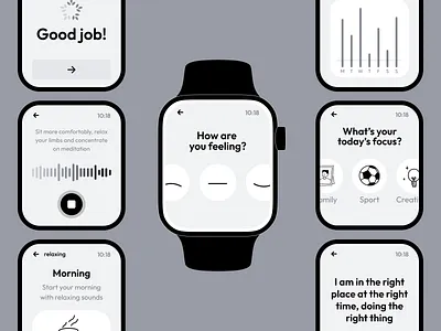 HealthCare Watch App app apple watch design ui watch app