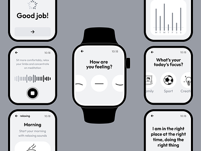 HealthCare Watch App app apple watch design ui watch app