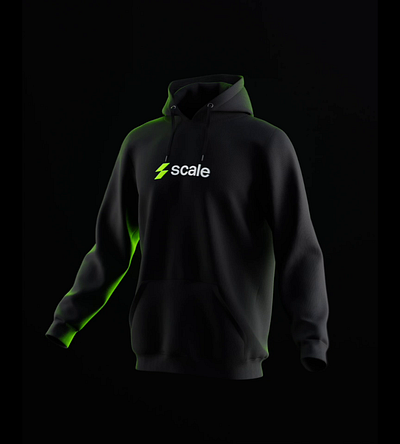 Scale - Hoodie 3D Animation 3d animation branding design graphic design illustration motion graphics