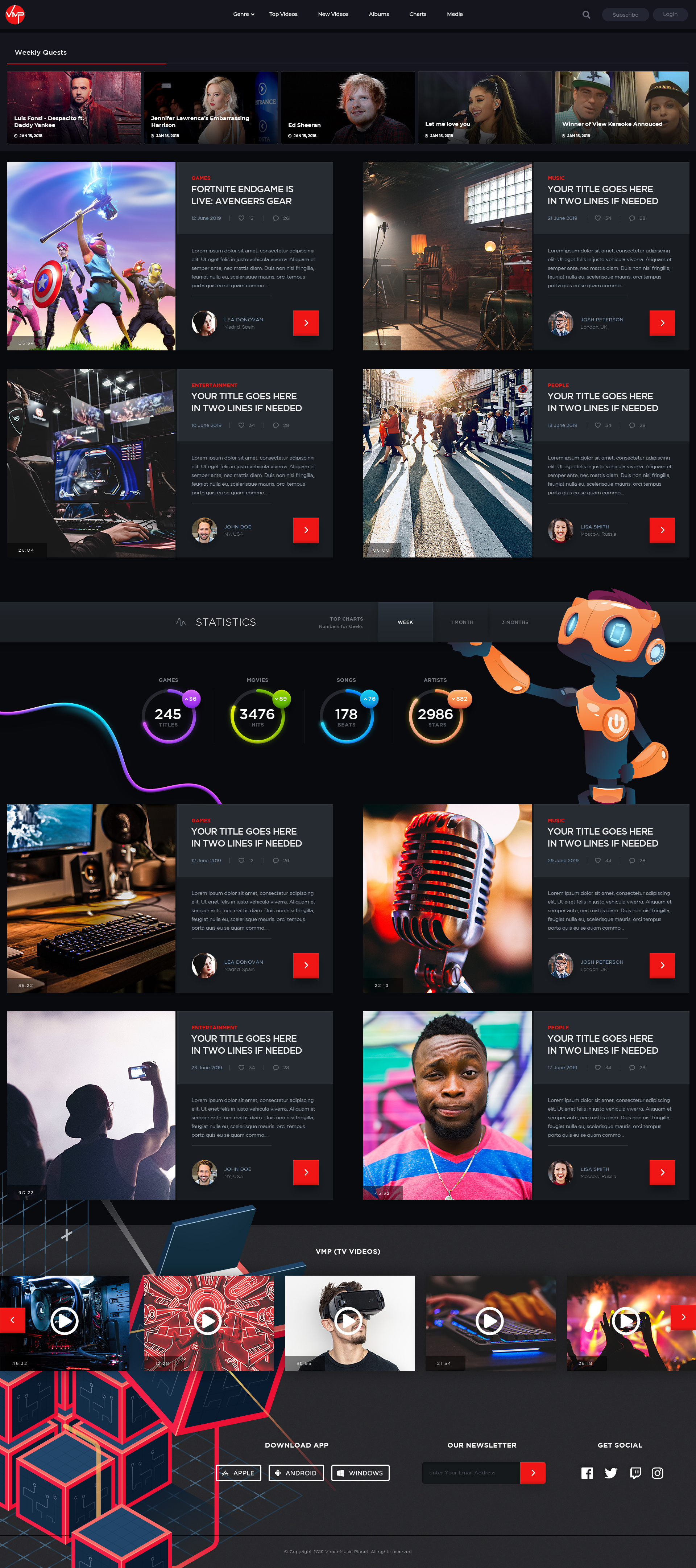 News Portal Design black creative dark design high tech news portal ui ux website