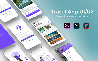 Travel Agency app design app design graphic design ui ux