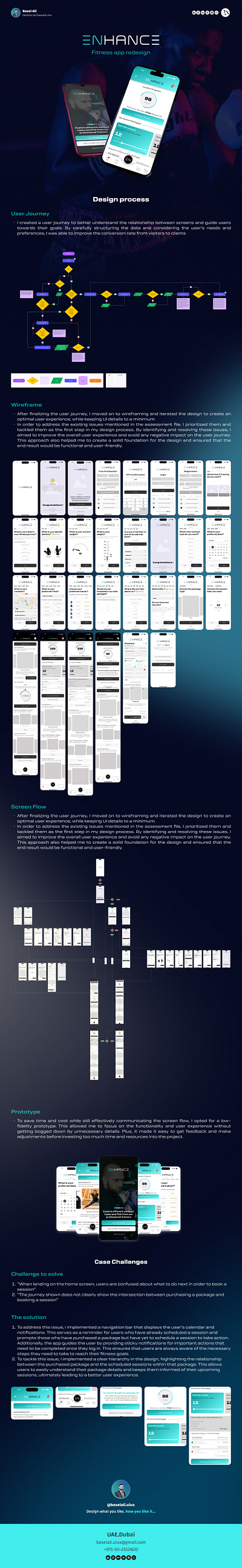 ENHANCE Fitness Mobile app - redesign (unofficial) design ui ux