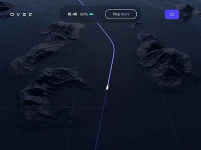 Ovea boat navigation UI/UX animation motion 3D 3d animation app cg cgi concept dashboard design hmi interactive interface motion graphics navigation ui uiux web