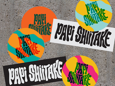 Papi Shiitake Band Branding brand brandidentity branding hand lettering letteredlogo lettering logo typography