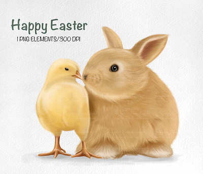Happy Easter bunny easter happy easter illustration еaster еgg easter сlipart