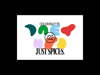 Simple illustrations for Just Spices brand guidelines branding color design fruit graphic design illustration poster shapes social media spices typography vector vegetable