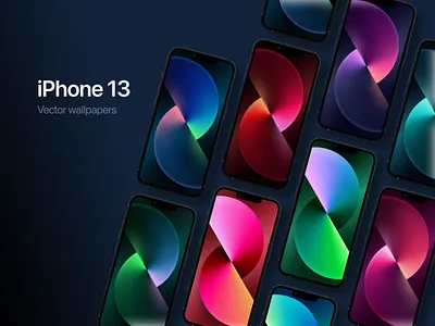 iPhone 13 - Vector wallpapers design figma ui