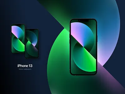 iPhone 13 - Vector wallpapers design figma ui