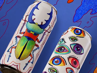 eyes & insect - color sketch advertising animals art branding brush can color design digital drawing graphic design illustration insects logo package packing design pattern popart print procreate