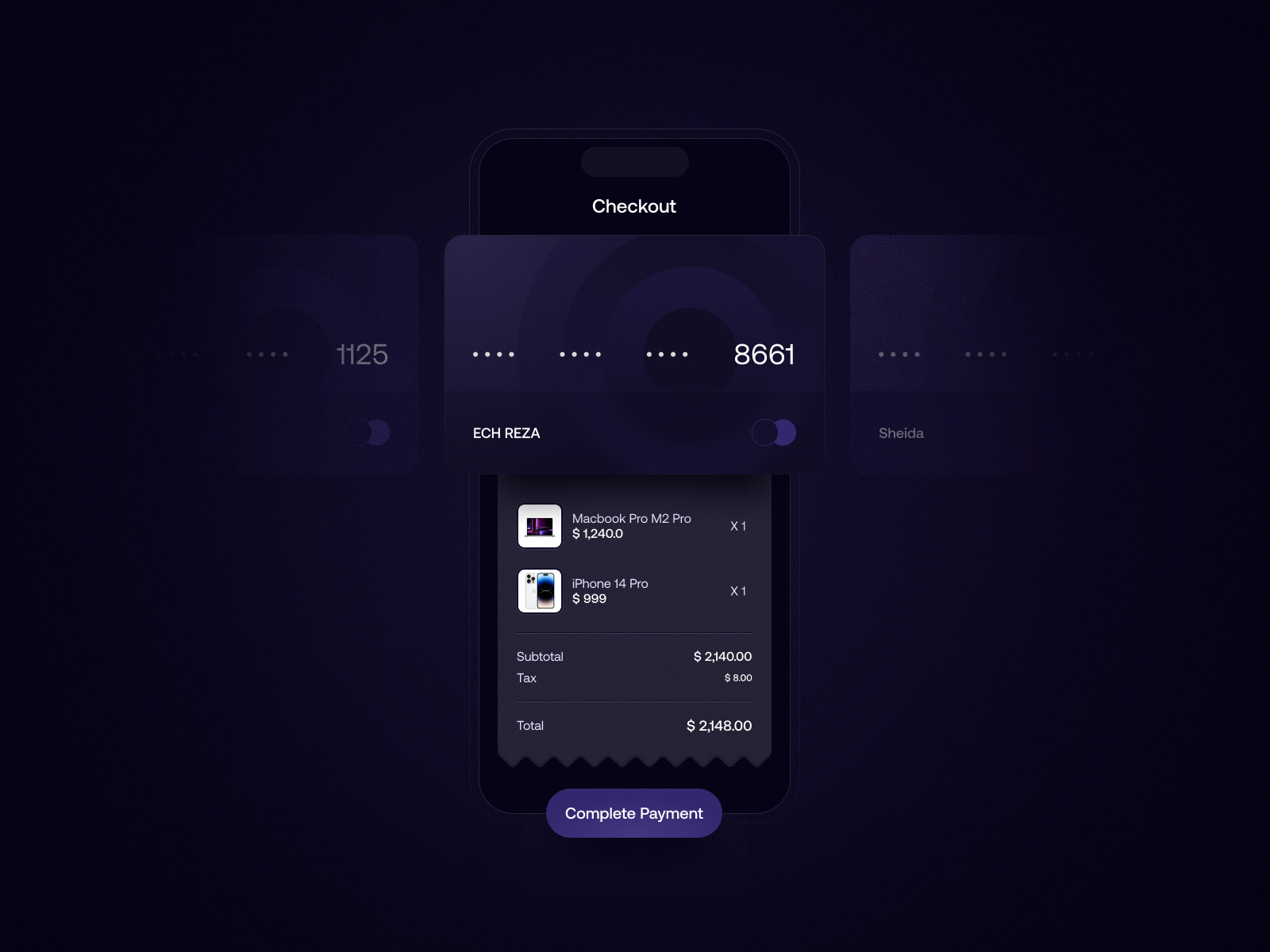 Credit Card Checkout - Design Challenge #2 by ECH⚡️ on Dribbble