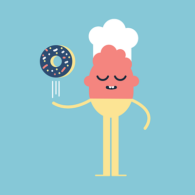 donut dan character character design donut donuts food illustration vector
