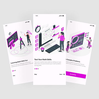 Omboarding screen app design mobile app ui uiux