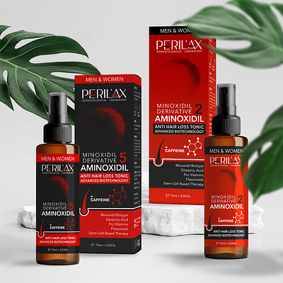Logo & Packing Design for Perilax Hair Care Products branding graphic design illustrator logo packing design photoshop