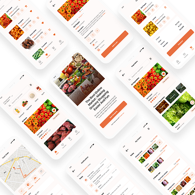 Grocery shopping app app design mobile app ui uiux