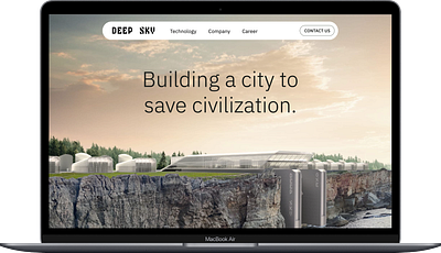 Deep Sky Climate animation design interaction design ui ux web web design web development