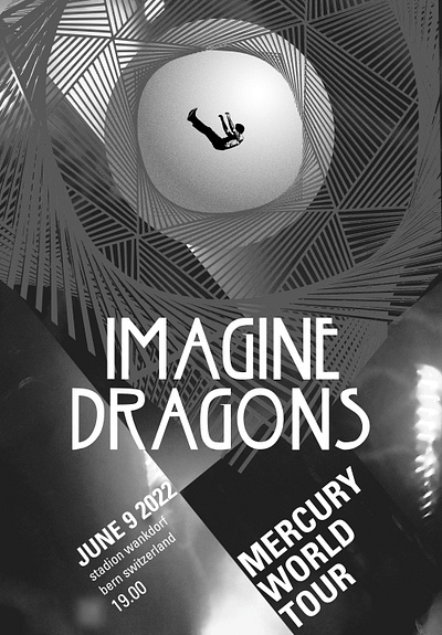 Concert Poster - Imagine Dragons graphic design