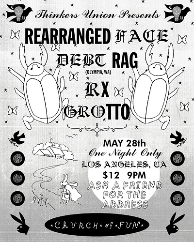 Debt Rag Show Poster branding design graphic design illustration music