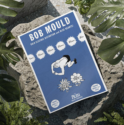 Bob Mould Show Poster branding design graphic design illustration music vector