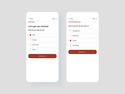 Onboarding Flow mobile app mobile app design onboarding ui uiux