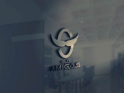 Old Amigos Company Logo branding design graphic design illustration logo typography vector
