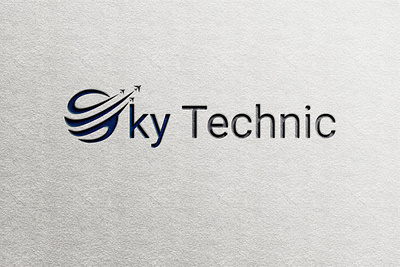 Sky Tech Logo Design branding design graphic design illustration logo typography vector