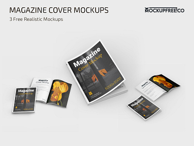 Free Magazine Cover Mockups cover free freebie magazine magazines mockup mockups photoshop psd softcover template templates