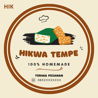 Design Logo Stiker Product | Hi_kwa98 animation branding design food graphic design ill illustration logo nusantara print vector