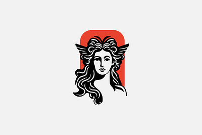 Greek Goddess Of Love And Beauty Logo branding design graphic design illustration logo vector