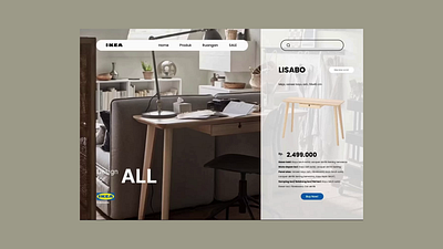 Ikea Indonesia - Animated Home Page Redesign design graphic design landing page prototyping ui website website design website layout