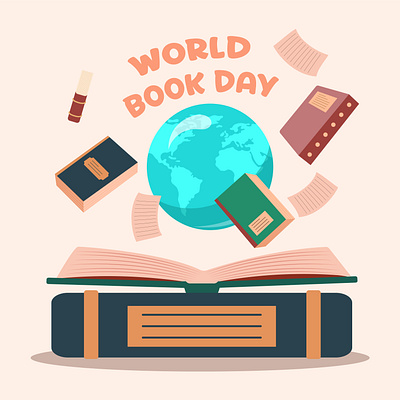 World book day vecter animation book day books design graphic design illustration motion graphics vector world book day wrorld