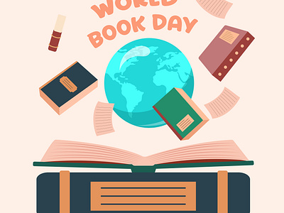 World book day vecter animation book day books design graphic design illustration motion graphics vector world book day wrorld