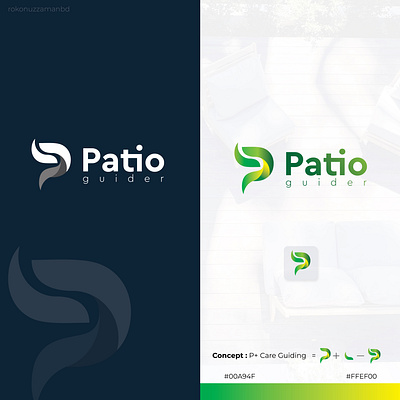 Patio Guider Logo Design adobe illustrator branding business design graphic design illustration illustrator logo logo design natural patio patio guider reluxing ui vector